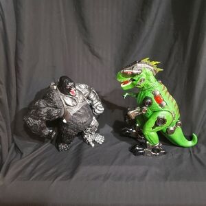 Cyborg Gorilla and T-Rex